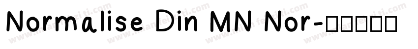 Normalise Din MN Nor字体转换